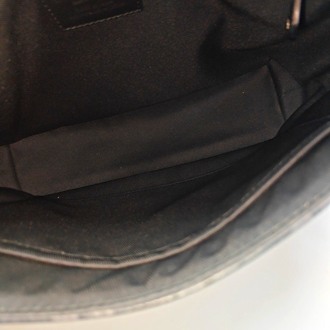 VOYAGER PM Monogram Coated Canvas Black
