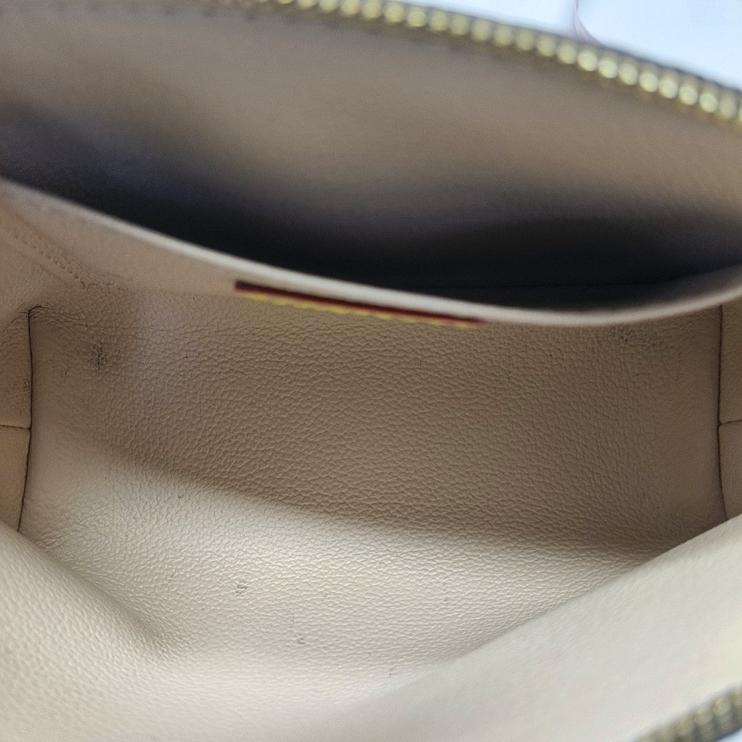COSMETIC PM Monogram Coated Canvas Brown