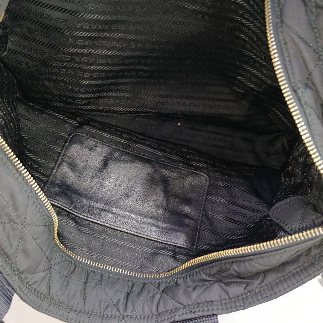 Quilted Nylon Black