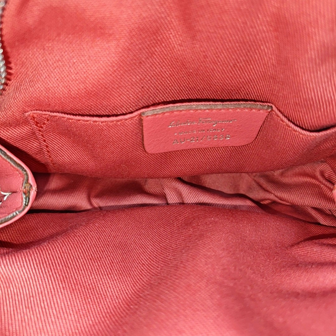 Suede Top Handle Bag Red