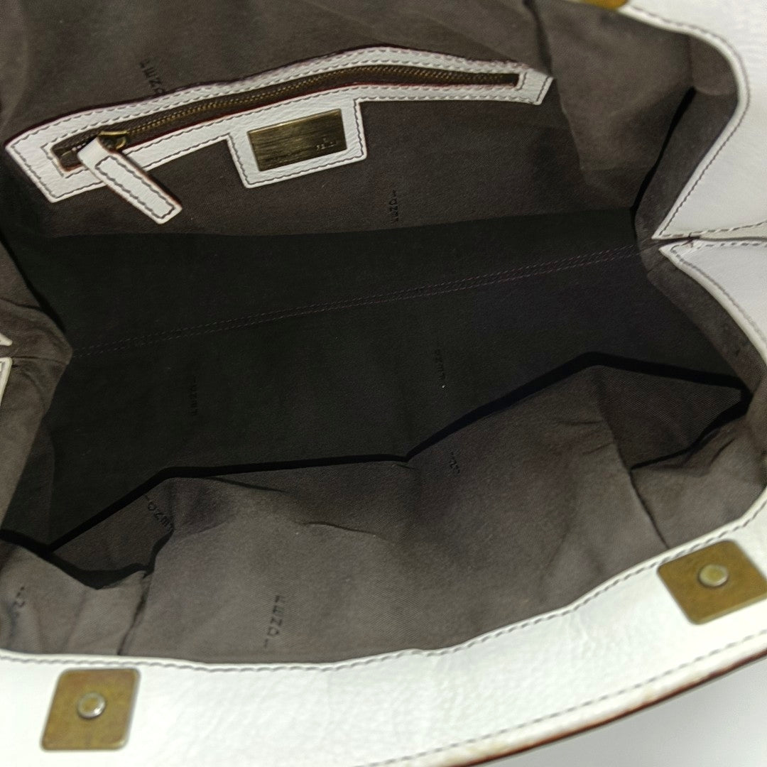 Calfskin Shoulder Bag White