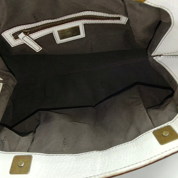 Calfskin Shoulder Bag White