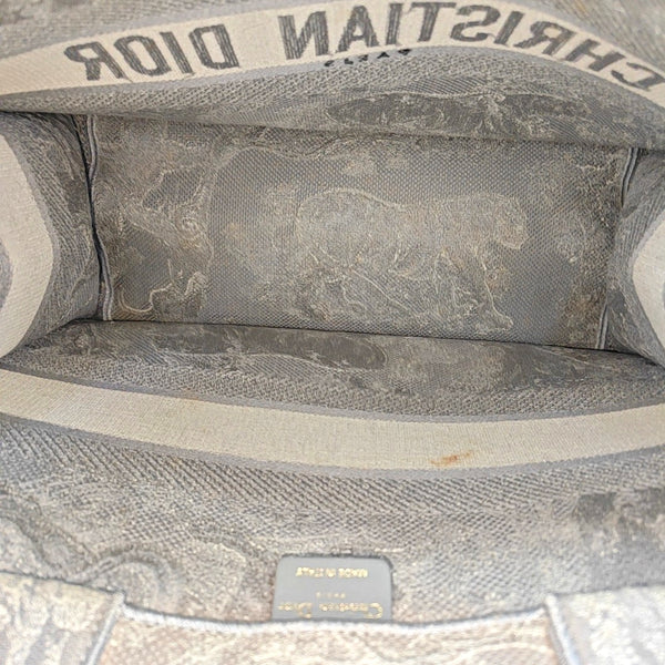 Bolso Tote Mediano Lona Gris