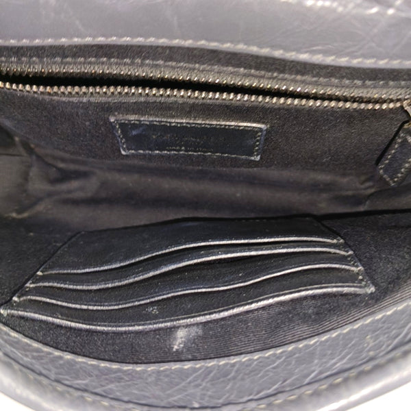 NIKI Mini Chevron Calfskin Gray