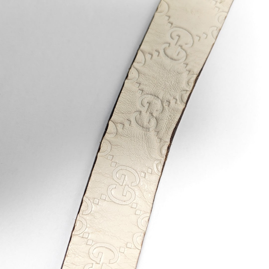 Leather Belt White