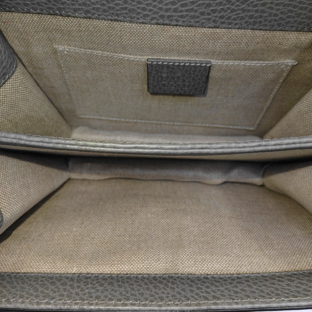 Interlocking G Small Calfskin Gray