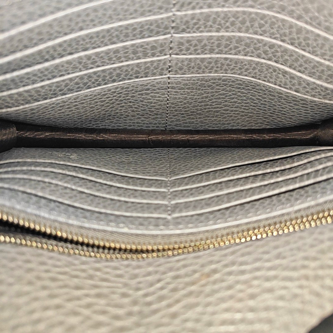 Interlocking G Small Calfskin Gray