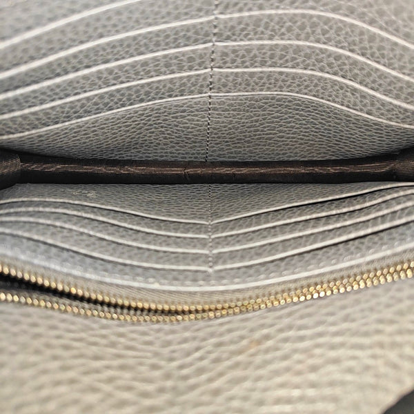 Interlocking G Small Calfskin Gray
