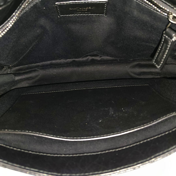 NIKI Medium Chevron Calfskin Black