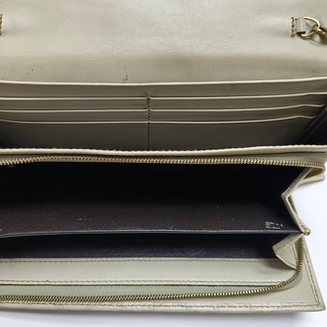Monogram Calfskin Top Handle Bag Beige