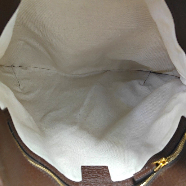 Authenticated pre-owned  Horsebit Chain Monogram Canvas Brown - Shoulder Bag at Looply