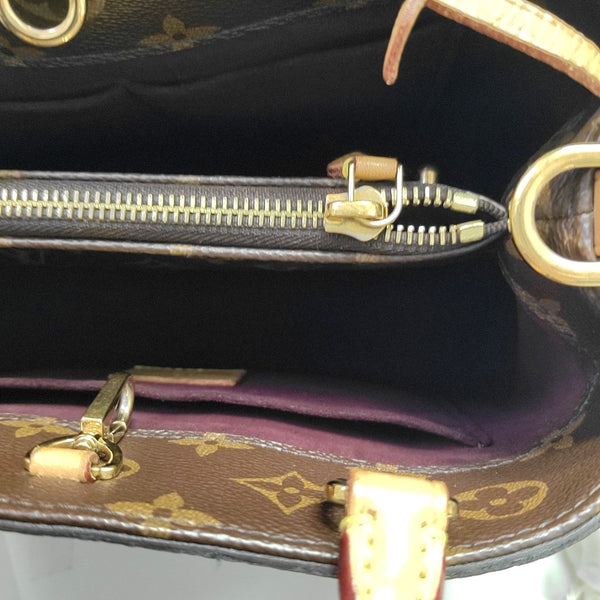 MONTAIGNE Monogram Coated Canvas Brown