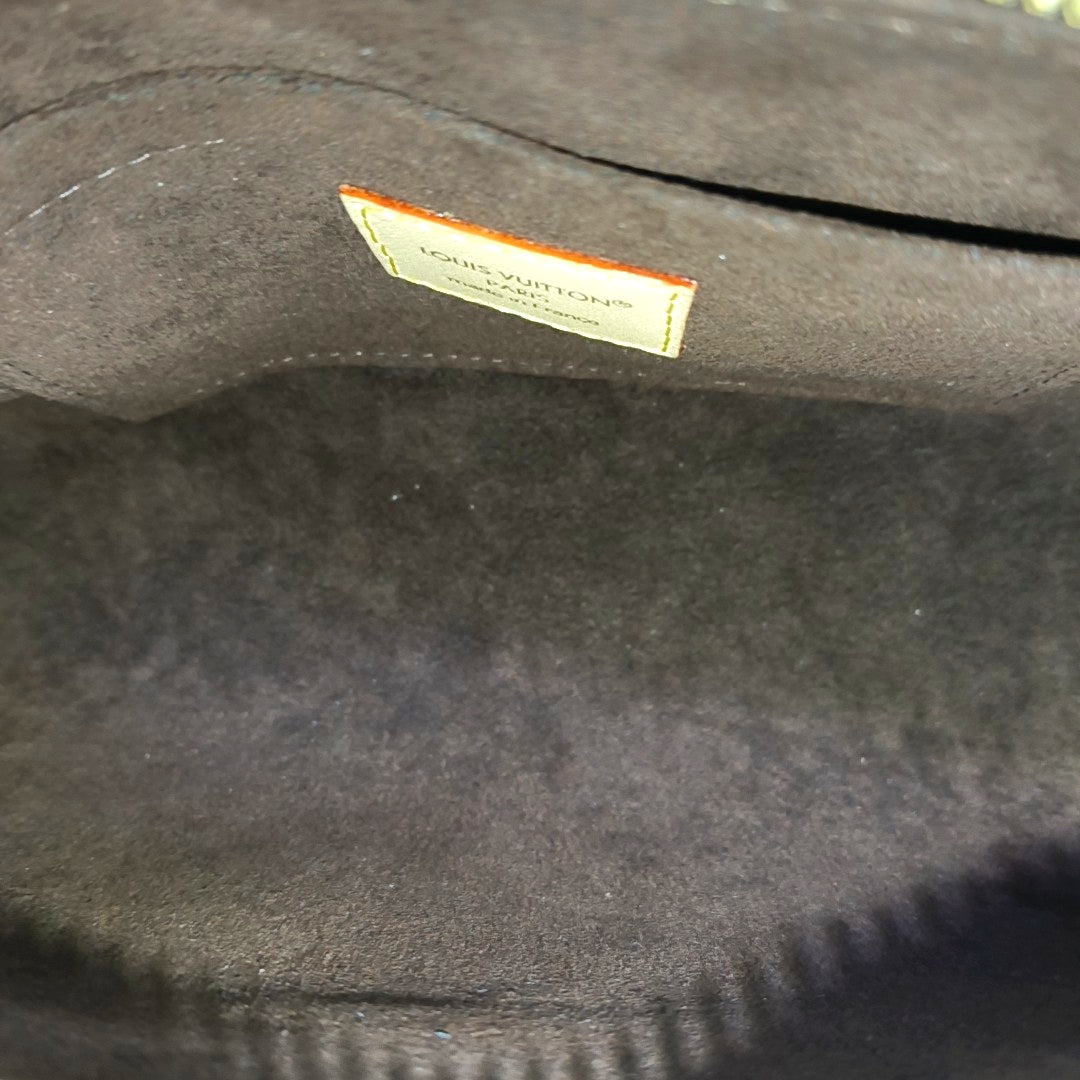 SQUIRE EAST WEST Monogram Coated Canvas Brown