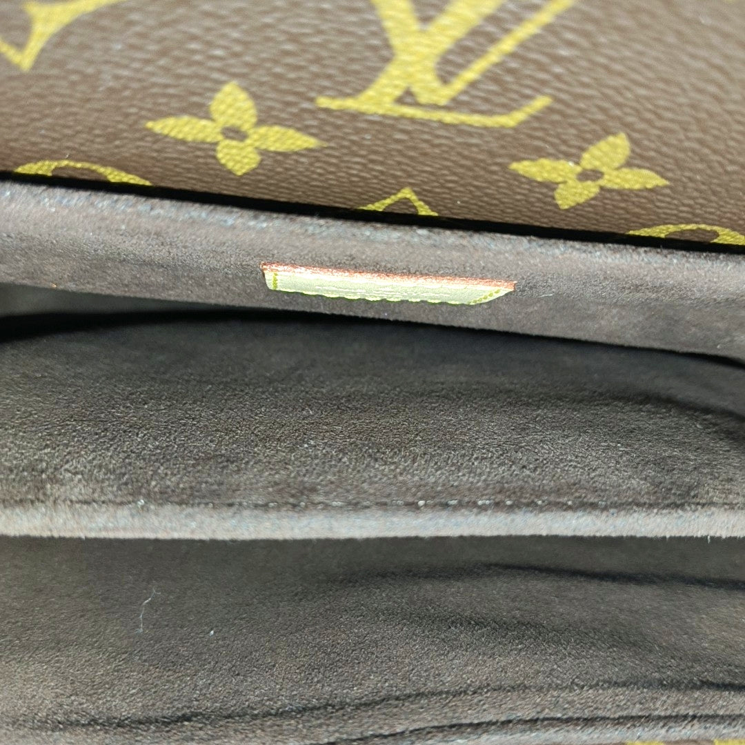 MÉTIS MM Monogram Coated Canvas Brown