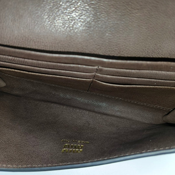 Lambskin Shoulder Bag Brown