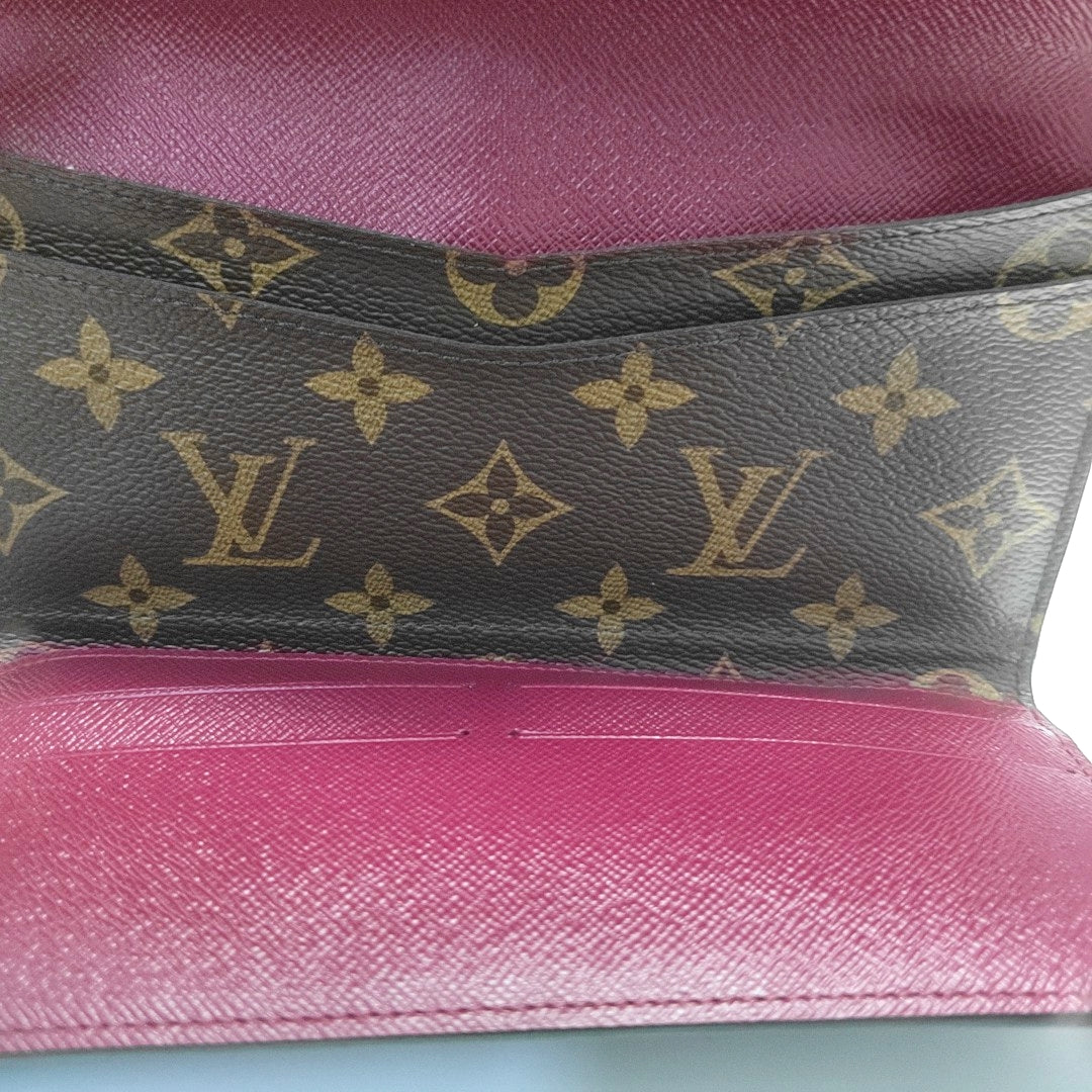 JOSÉPHINE Monogram Coated Canvas Brown Wallet