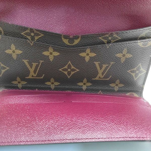 JOSÉPHINE Monogram Coated Canvas Brown Wallet