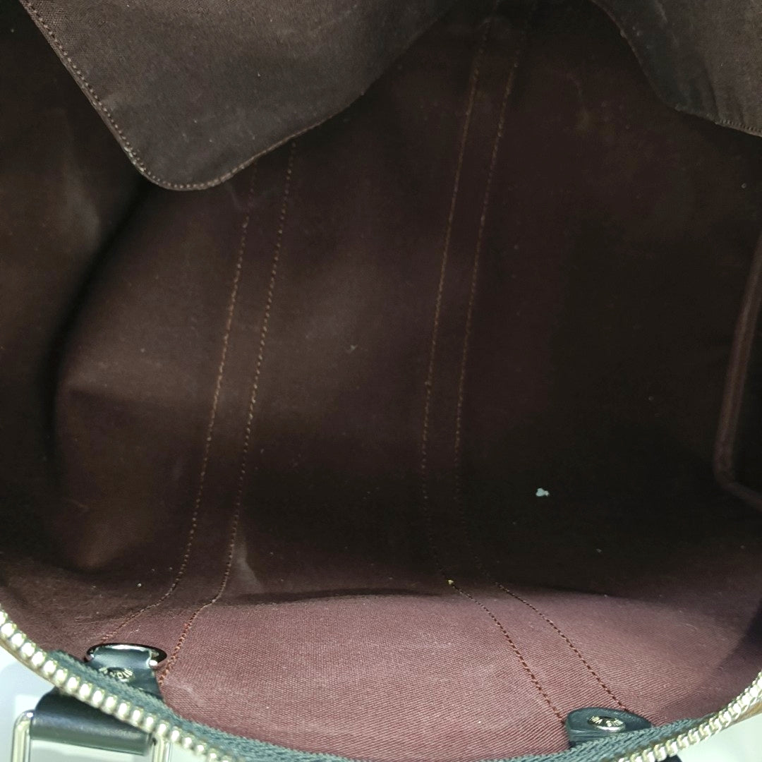 KEEPALL 45 Damier Ebene Coated Canvas Brown