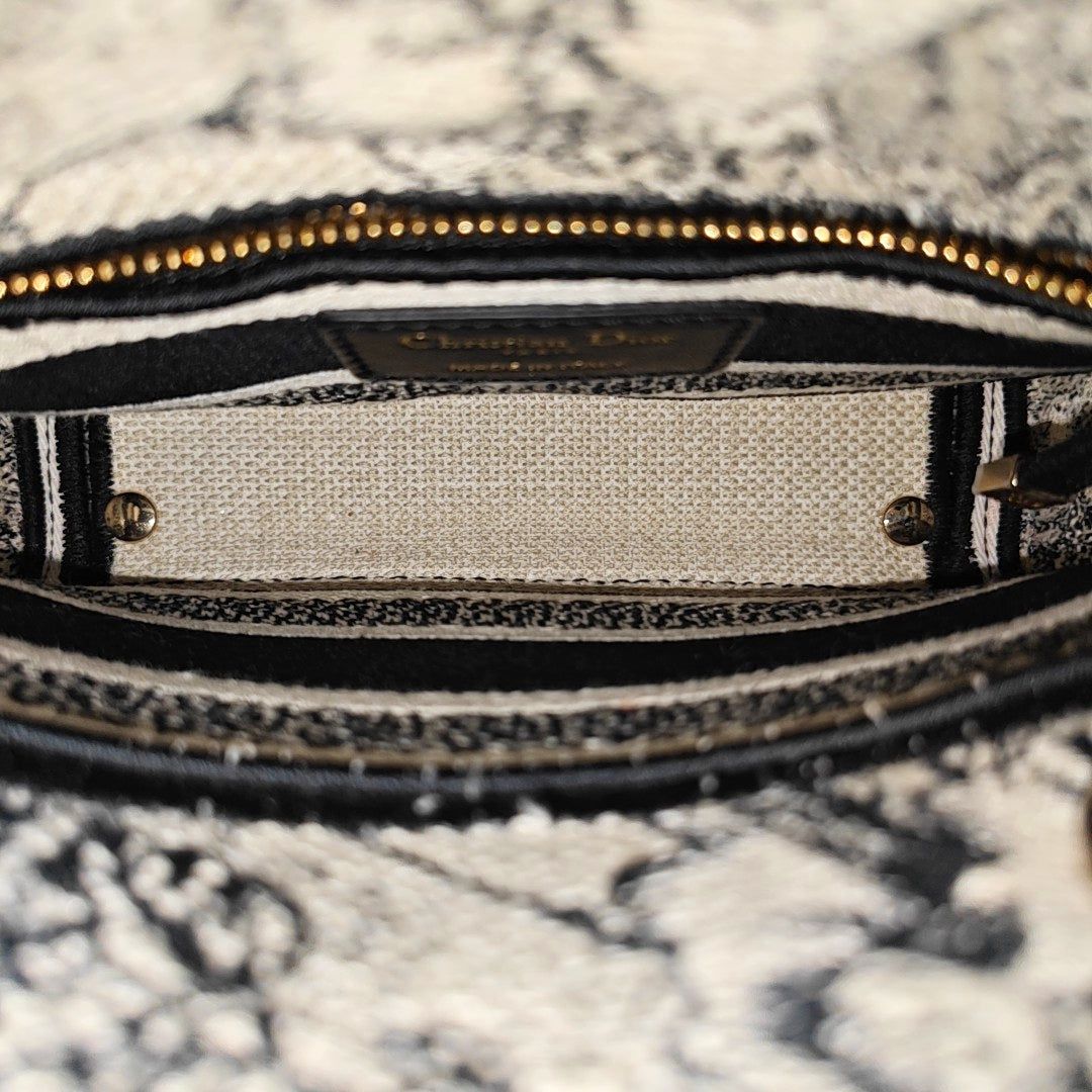 Lady Dior Mini Lona Multicolor