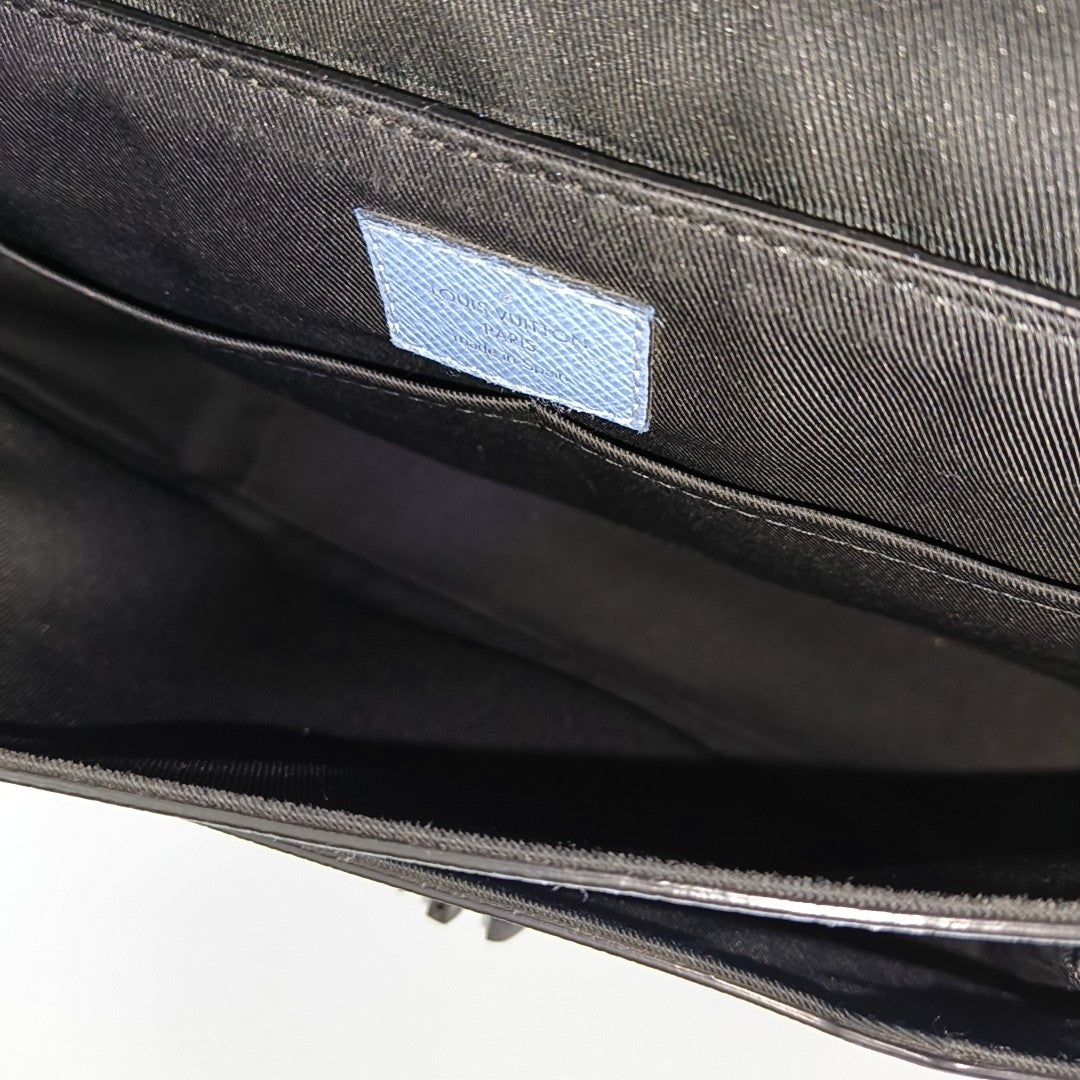 TAIGARAMA Monogram Coated Canvas Blue