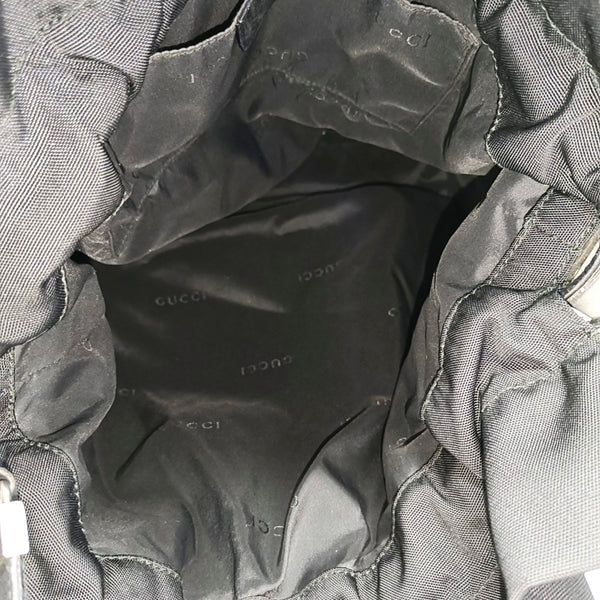 Nylon Top Handle Bag Black