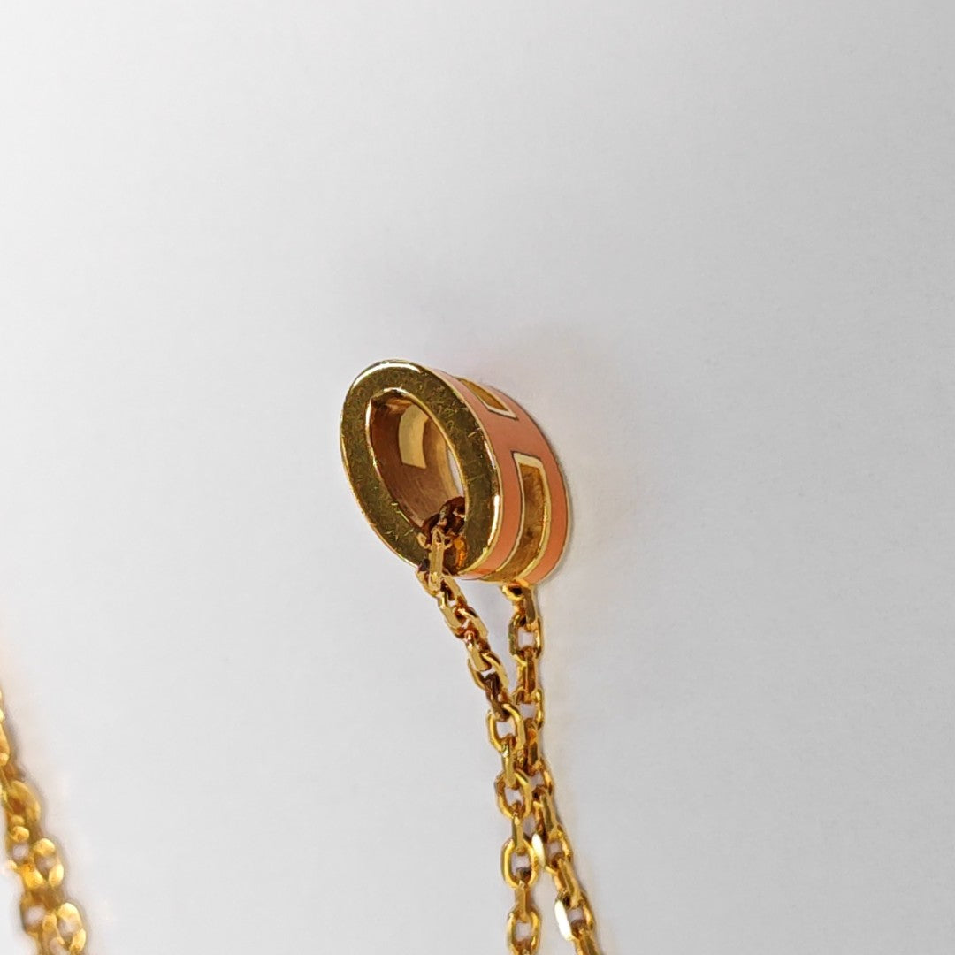 Pop H Metal Rose Gold Necklace