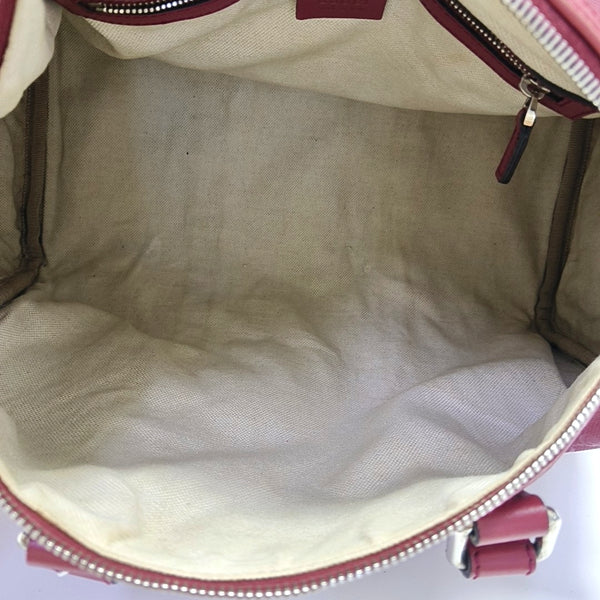 Boston Monogram Coated Canvas Red