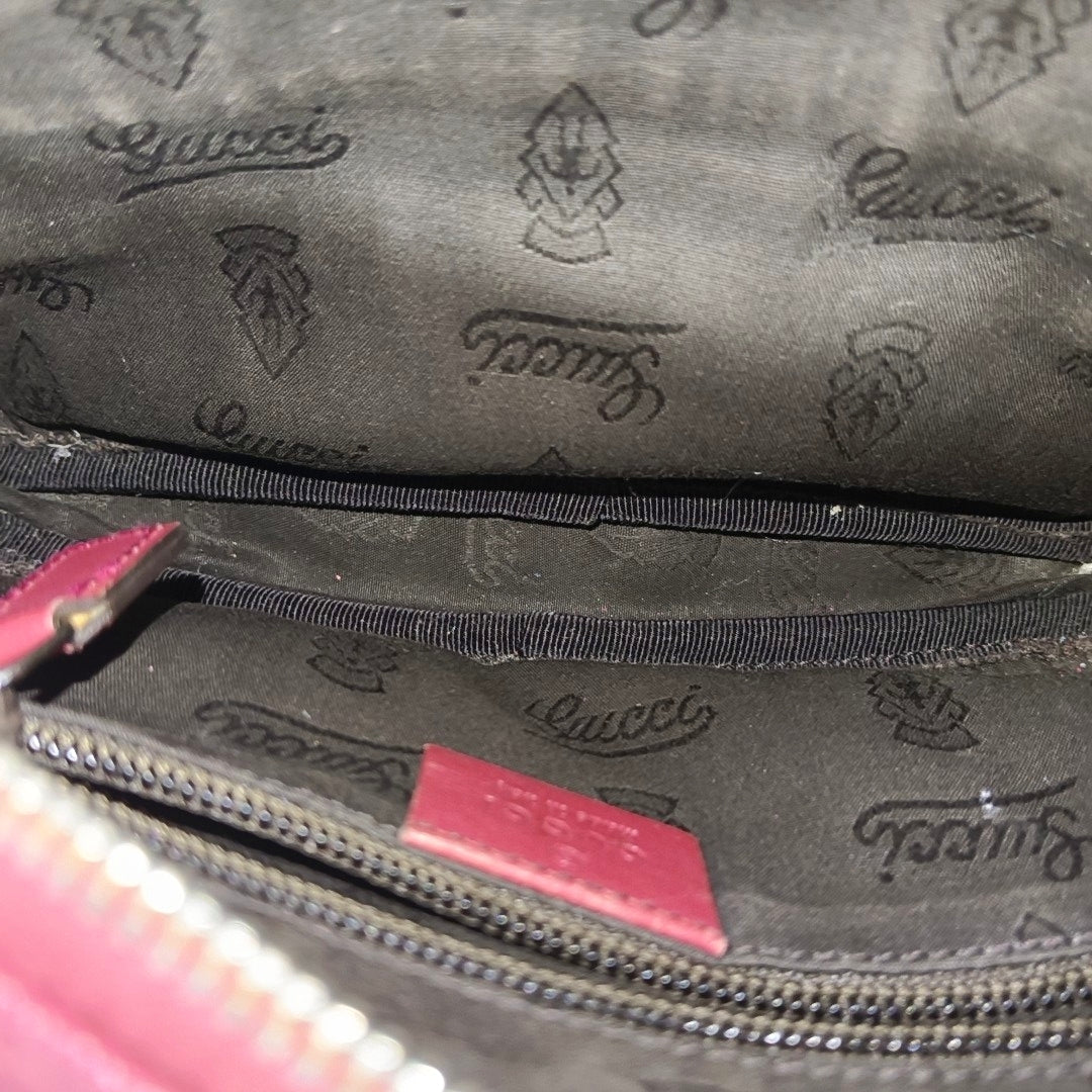 Monogram Coated Canvas Shoulder Bag Red