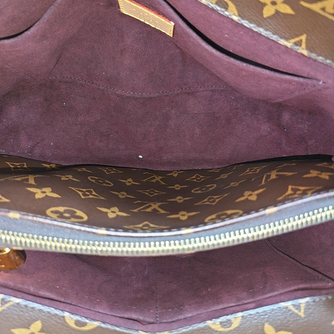 MONTAIGNE Monogram Coated Canvas Brown