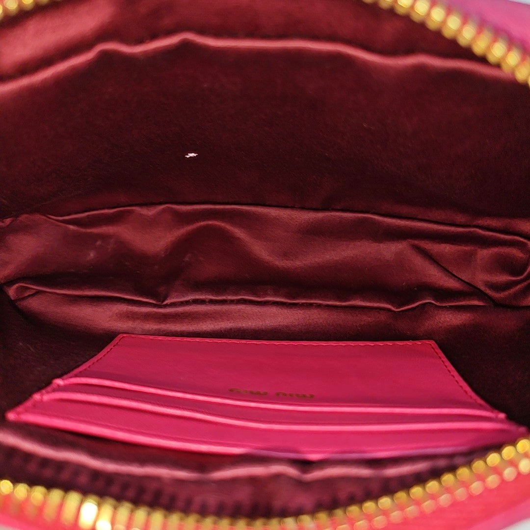 Quilted Lambskin Shoulder Bag Red