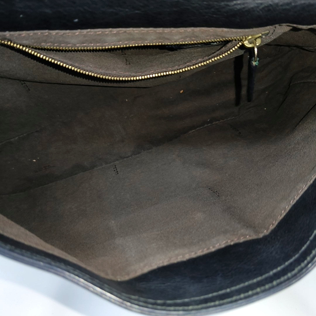 Baguette Quilted Calfskin Black