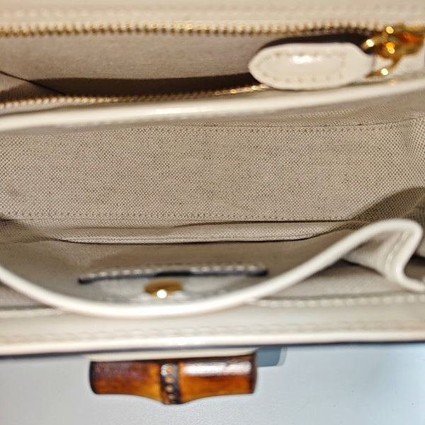 Bamboo 1947 Small Calfskin White