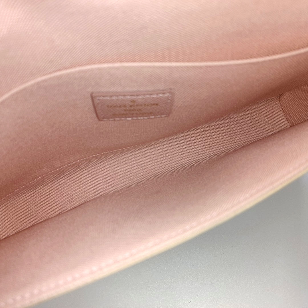 FÉLICIE Damier Azur Coated Canvas White