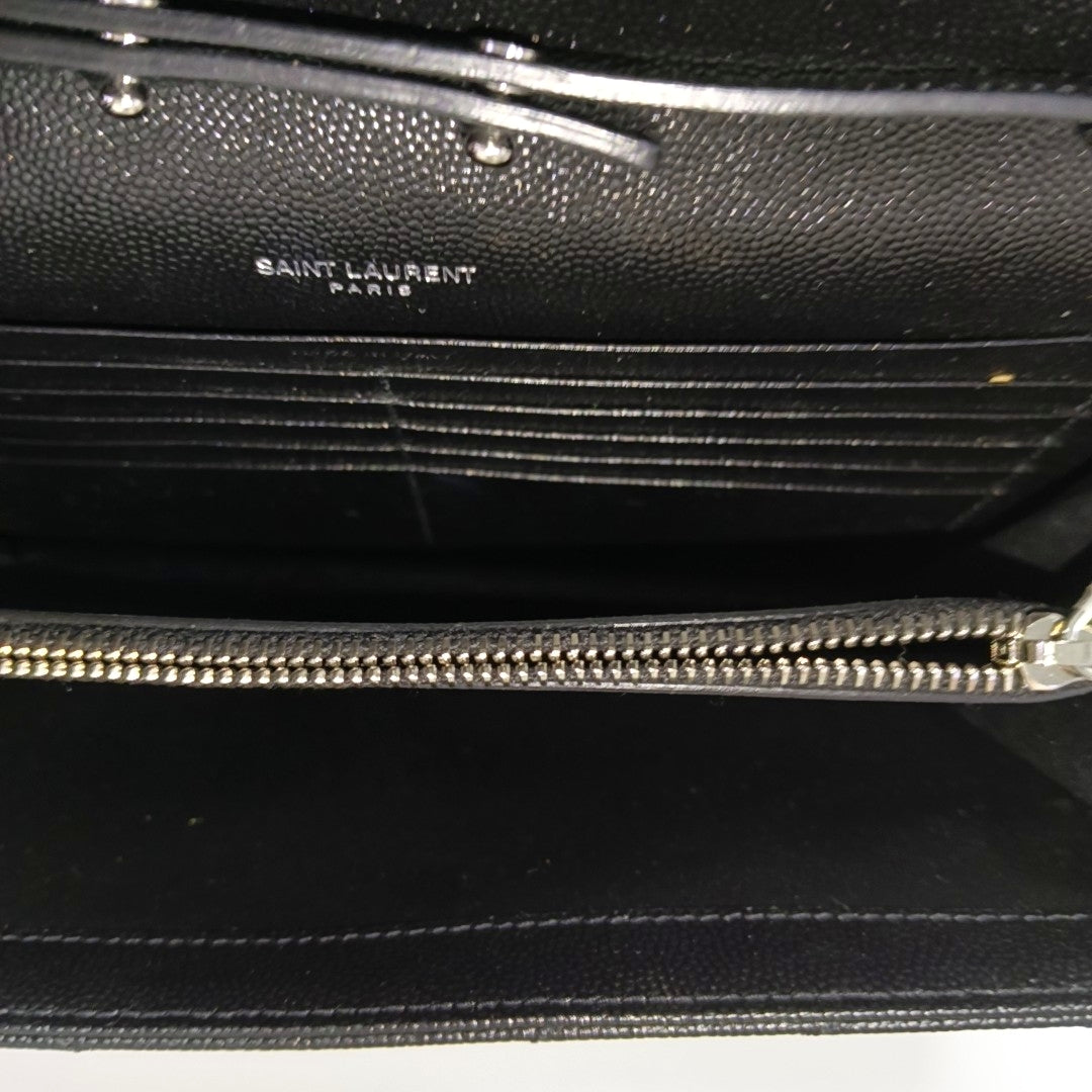 MONOGRAM Medium Chevron Calfskin Black