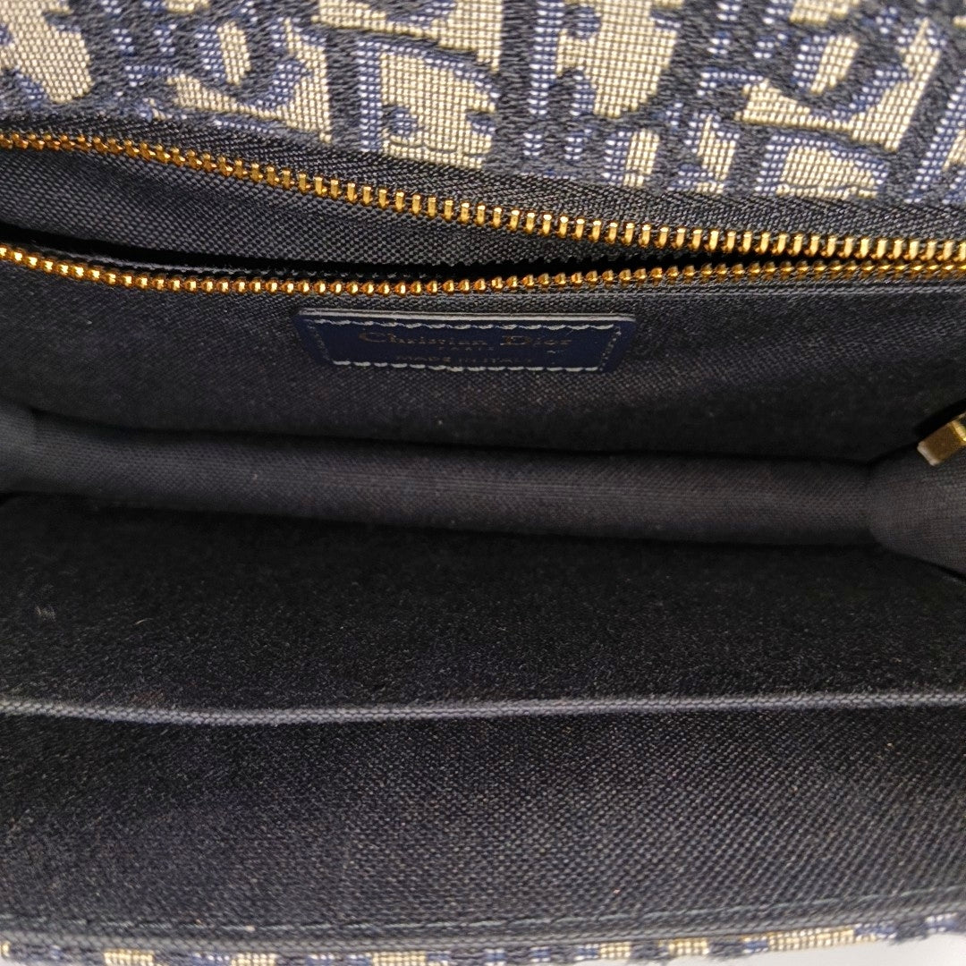 30 Montaigne Oblique Canvas Blue