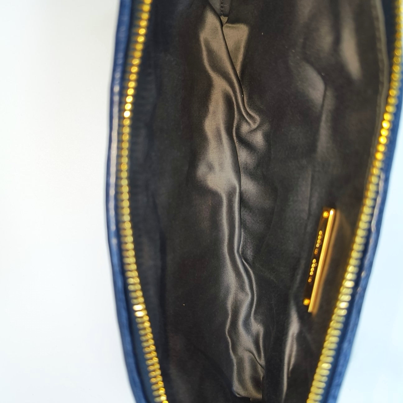 Quilted Lambskin Clutch Blue
