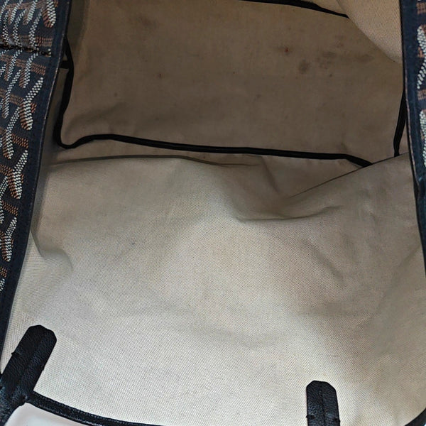 Coated Canvas Tote Bag Black
