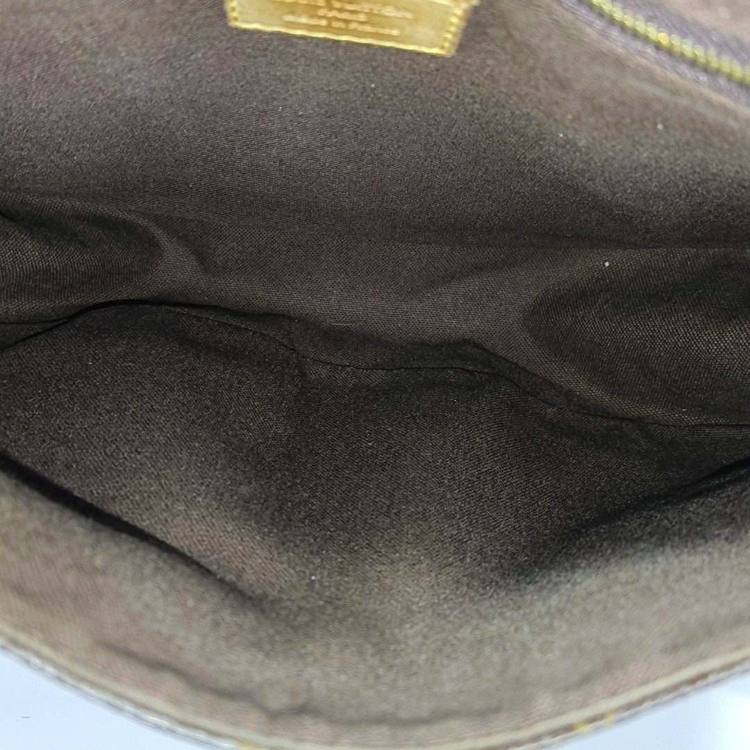 MENILMONTANT PM Monogram Coated Canvas Brown