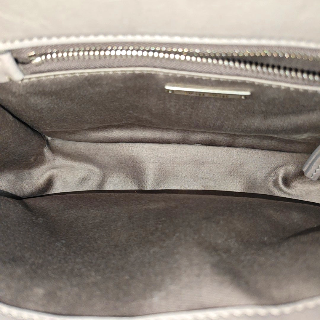 Quilted Calfskin Shoulder Bag Gray