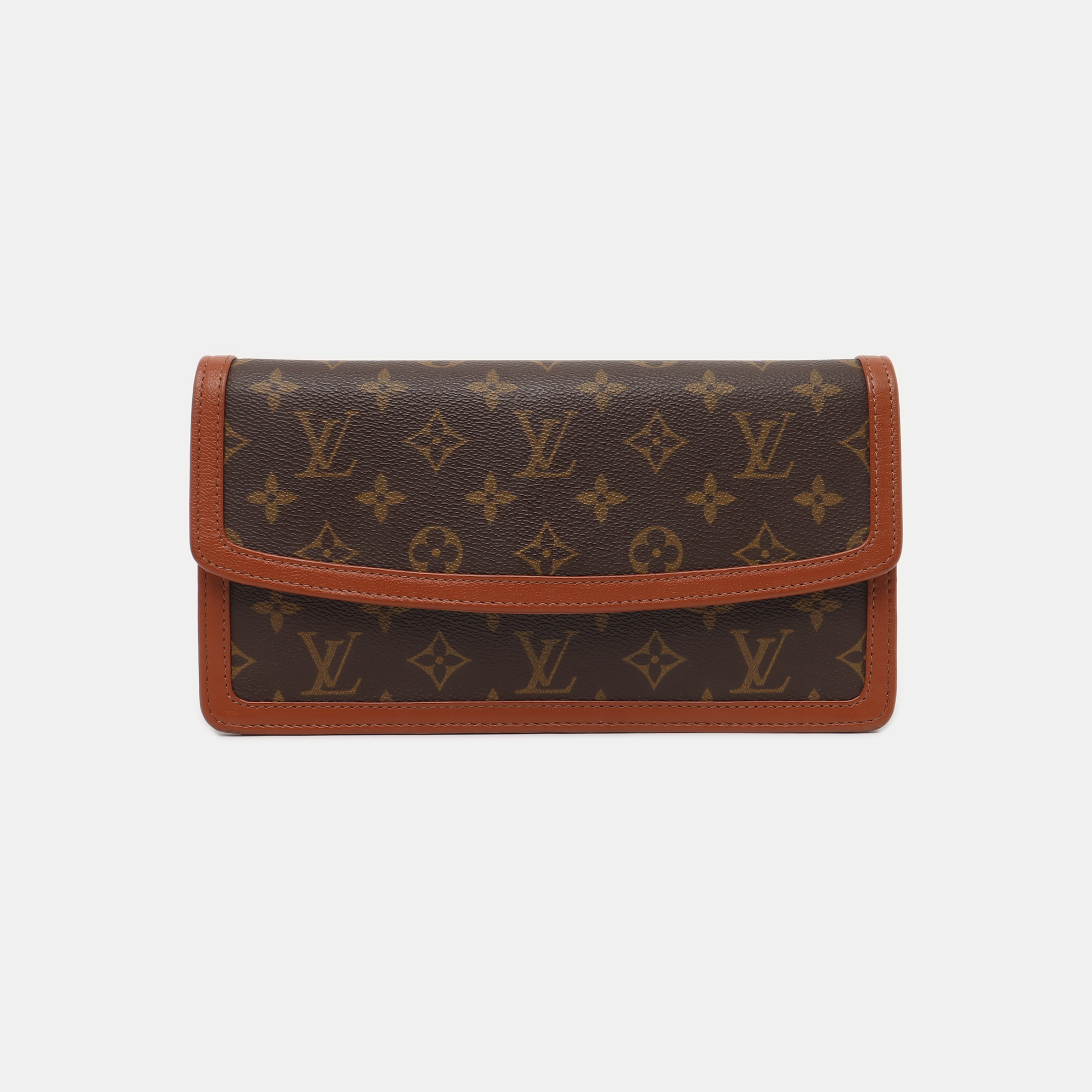 DAME Monogram Coated Canvas Brown