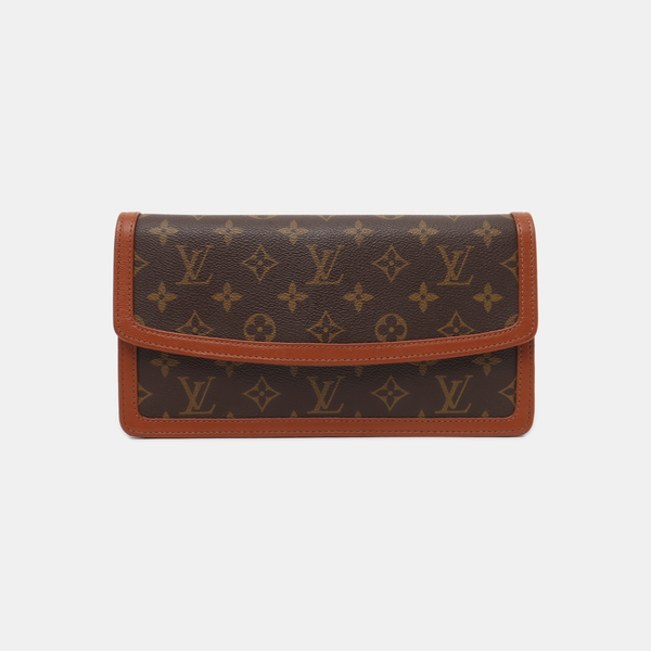 DAME Monogram Coated Canvas Brown