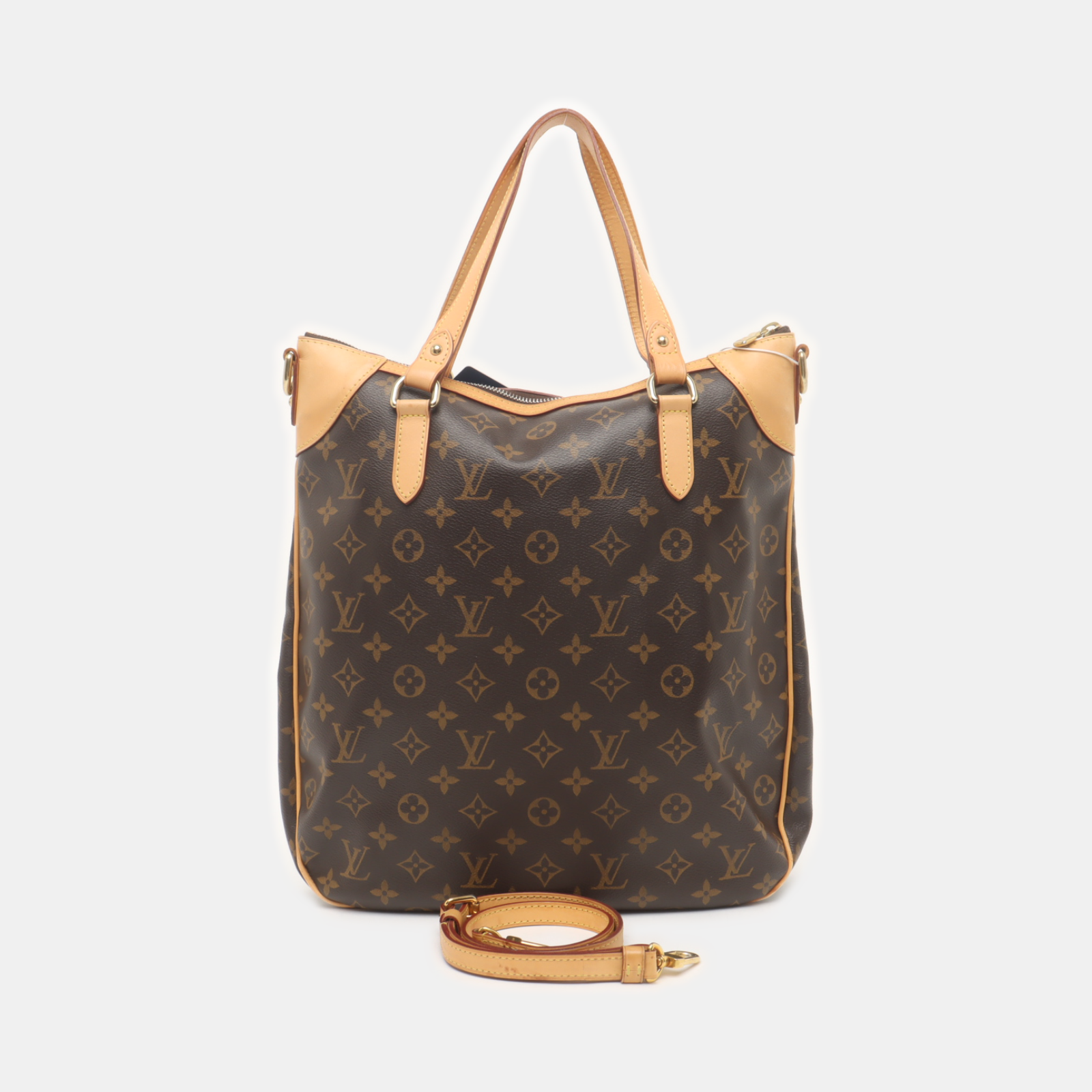 ODEON GM Monogram Coated Canvas Brown