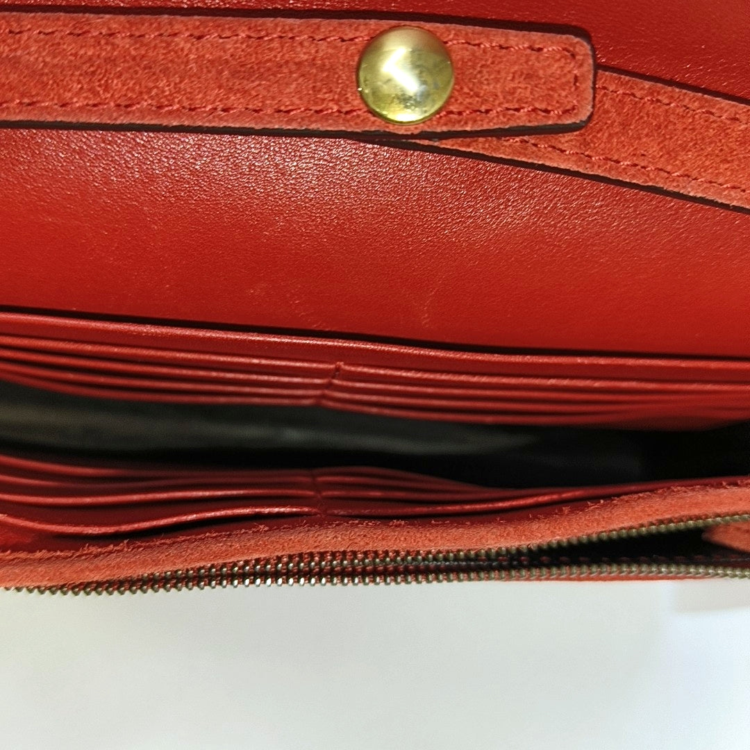 Suede Shoulder Bag Red