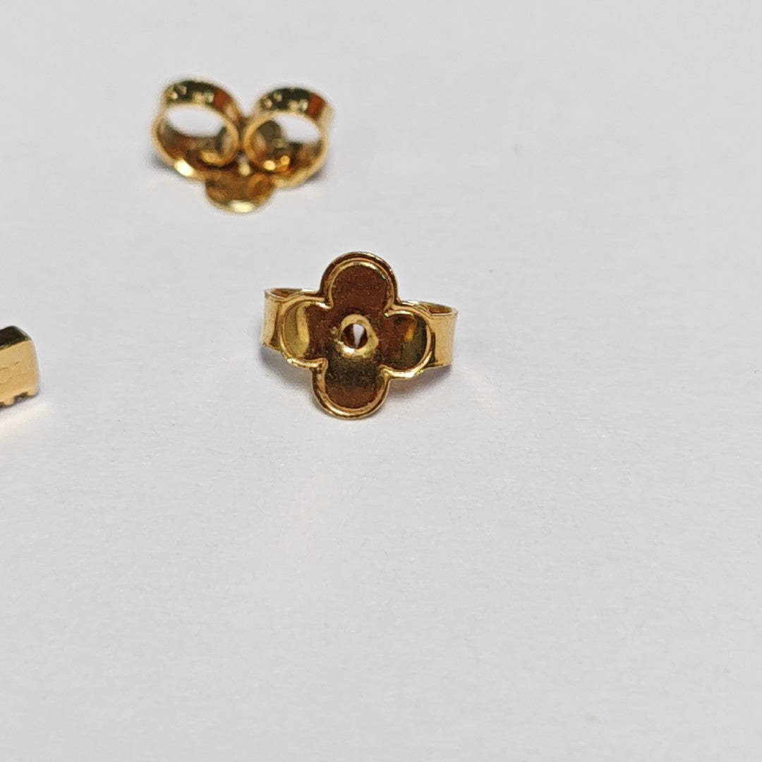 Metal Gold Stud Earrings