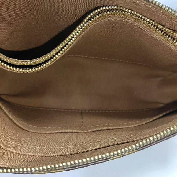 ACCESSOIRES GM Monogram Coated Canvas Brown