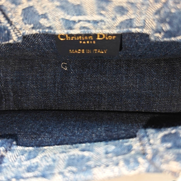 Book Tote Mini Oblique Denim Blue
