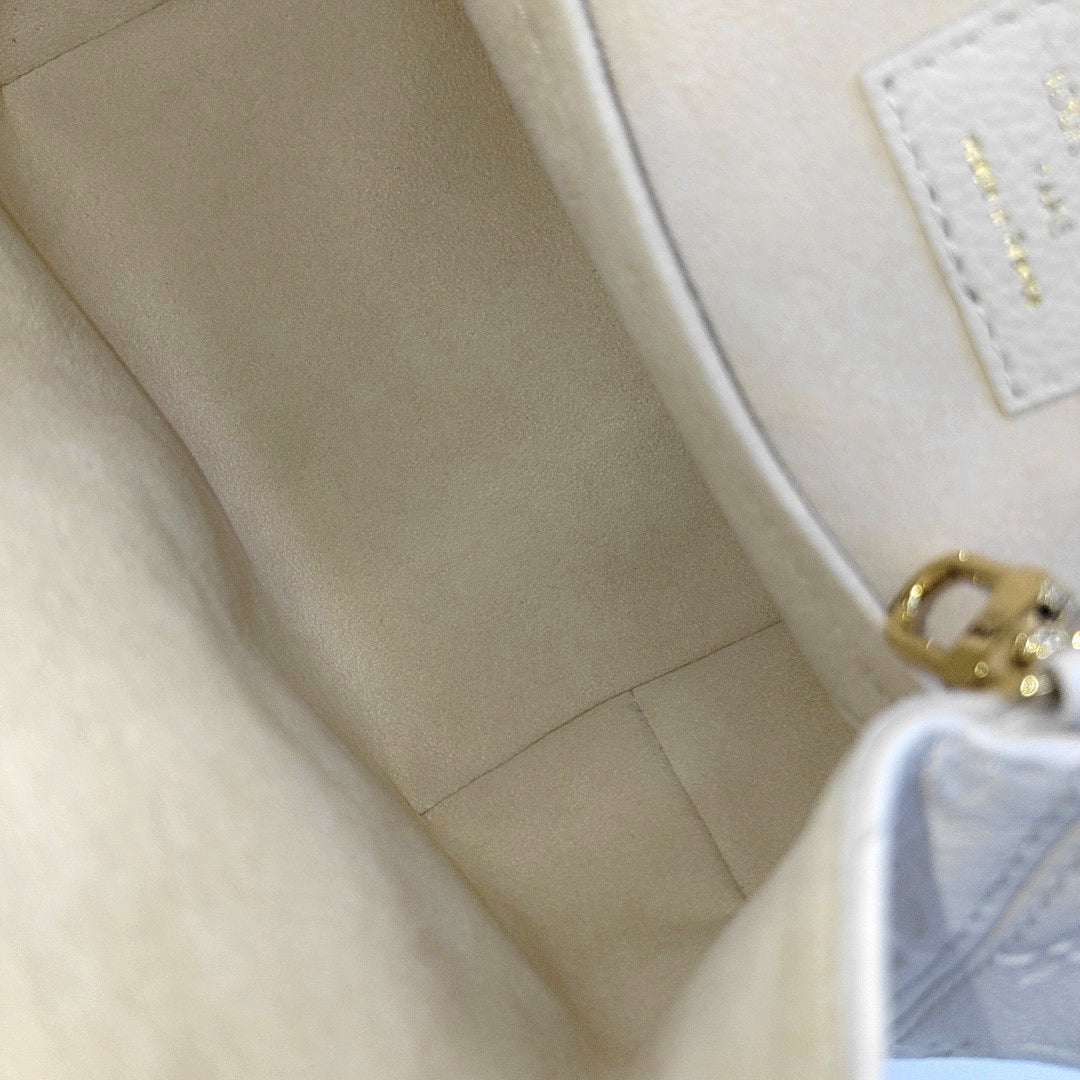 BACKUP Monogram Calfskin White