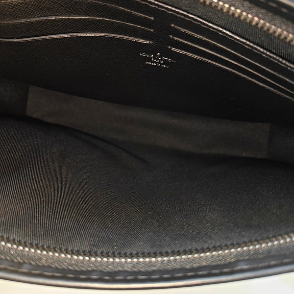 Pochette Voyag MM Monogram Coated Canvas Black