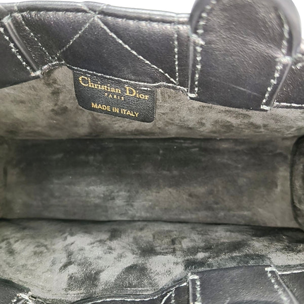 Lady D-Joy Mini Cannage Calfskin Black