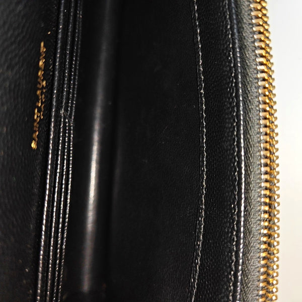 MONOGRAM Chevron Calfskin Black